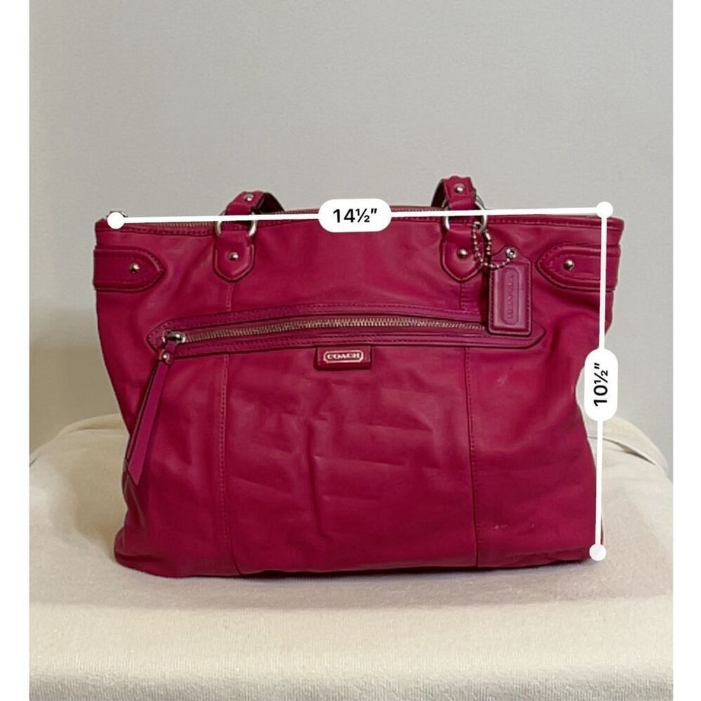 VTG COACH Daisy Magenta Leather Emma Shoulder Bag F23973 - Picture 11 of 11